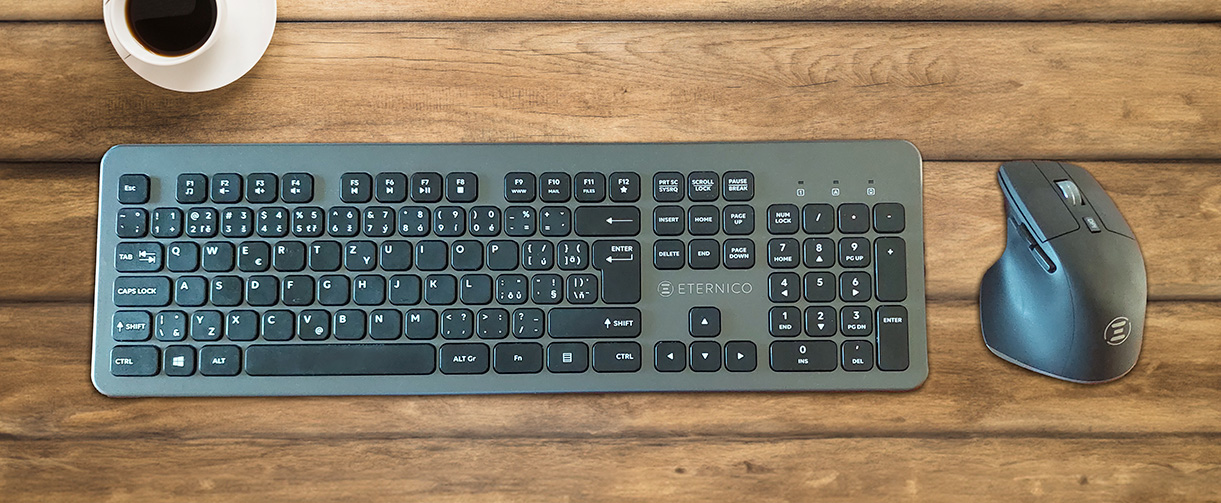 Tichá pohoda do kanceláře: Eternico klávesnice a myš v testu