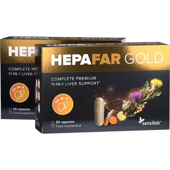 Hepafar Gold – Elitní čtyřfázový systém detoxikace jater, dvojbalení
