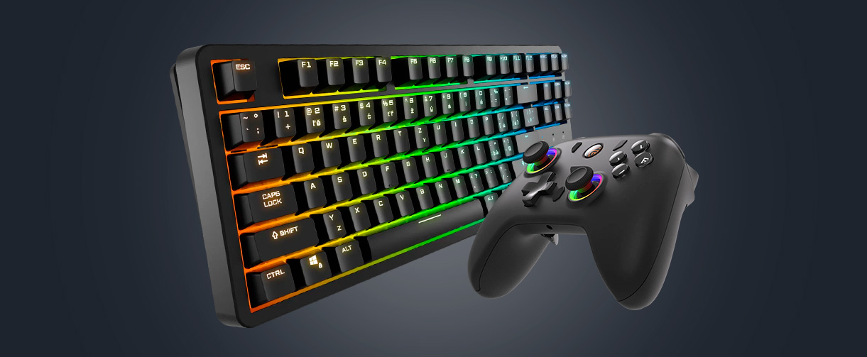 Herní klávesnice a gamepad v testu