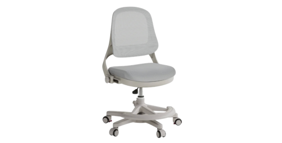 Ergonomická dětská psací židle šedá
