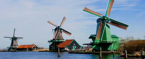 Jarní Amsterdam - květinový park i skanzen