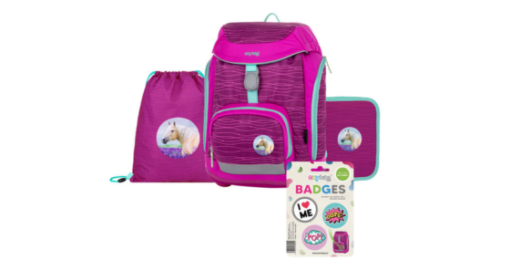 Oxybag 4dílný školní set růžový