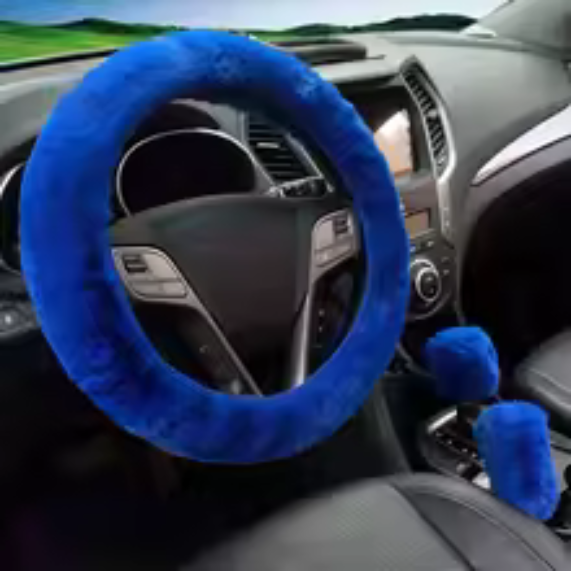 Zimní potah na volant, ruční brzdu a řadící páku - různé barvy